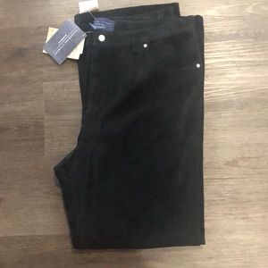 Black Suede Jeans